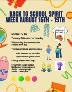 spirit week flyer